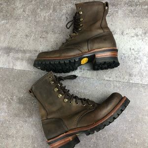vibram logger boots